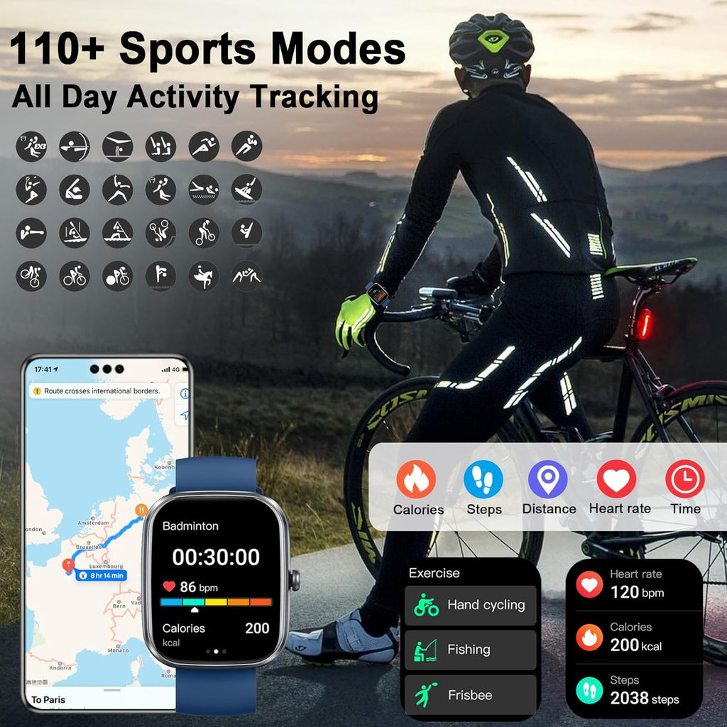 Motast Smart Watch, Fitness Tracker 1.69'' HD for Men Women