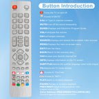Replacement Voice Remote Control for Google Chromecast 4k Snow Streaming Media Player,Remote for Chromecast with Google TV HD/4K,Voice Remote Controls Replacement(Remote Control Only)