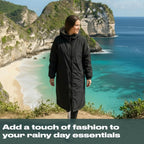 OHS Adults Drying Robe, Gifts for Women Outdoor Water-Resistant Changing Robe Womens Jacket Comfy Sherpa Privacy Robes for Women Men, Stay Dry Swimming Camping Drying Robes - S/M, L/XL
