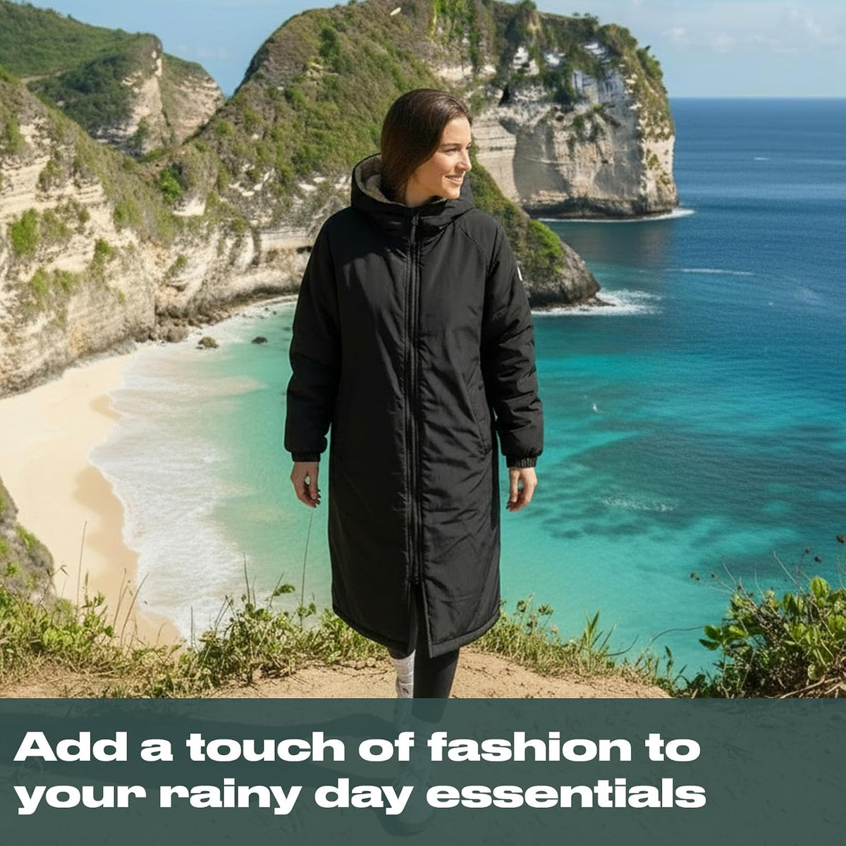 OHS Adults Drying Robe, Gifts for Women Outdoor Water-Resistant Changing Robe Womens Jacket Comfy Sherpa Privacy Robes for Women Men, Stay Dry Swimming Camping Drying Robes - S/M, L/XL