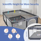 CHOLY Baby Playpen for Babies and Toddlers, Durable Play Pen
