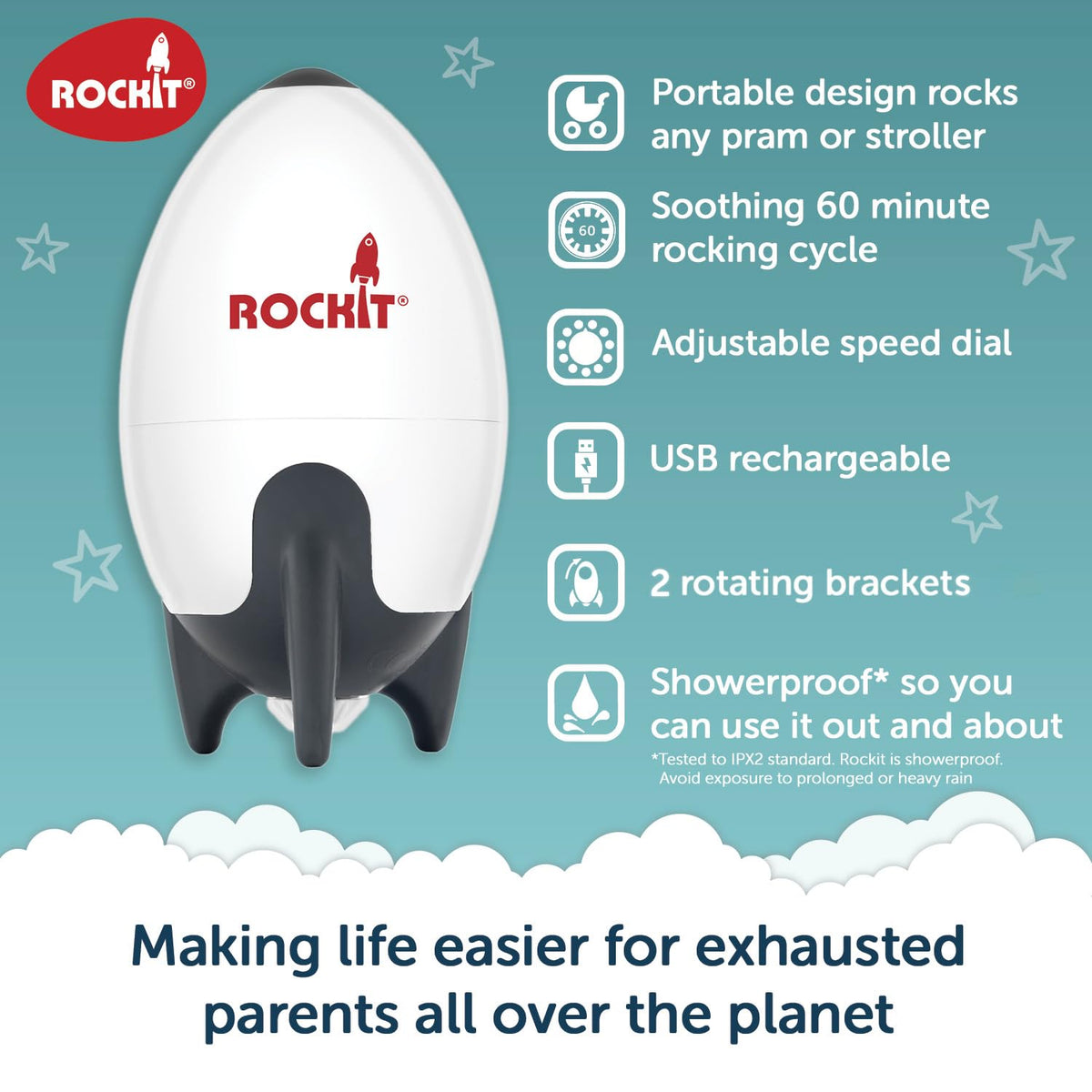 Rockit Rocker Rechargeable Pram Rocker