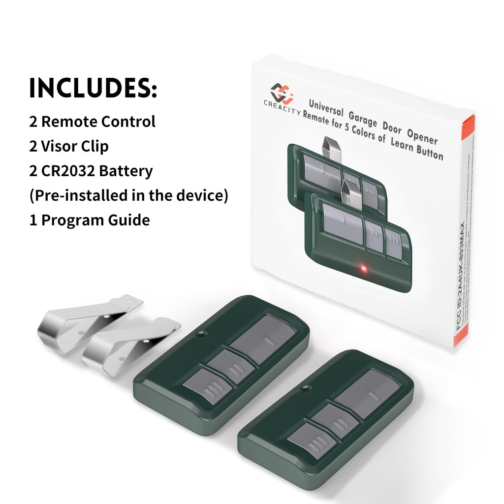 2 for LiftMaster Chamberlain Craftsman Garage Door Opener Remote