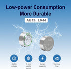25 PCS LR44 AG13 357 303 SR44 A76 Battery 1.5V Button Coin Cell Batteries for Small Electronics