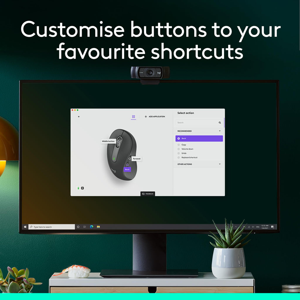 Logitech Signature M650 L Full Size Wireless Mouse - For Large Sized Hands