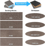 Onarway Sanding Blocks 6 Pack Wet and Dry Dual-use Sandpaper Sponges