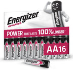 Energizer Advanced - AA Batteries (16 Pack) Up To 100% Longer Lasting