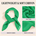 WESTEND CHOICE Square Chiffon Scarves Women's Neck Scarf 50s Retro Bandana
