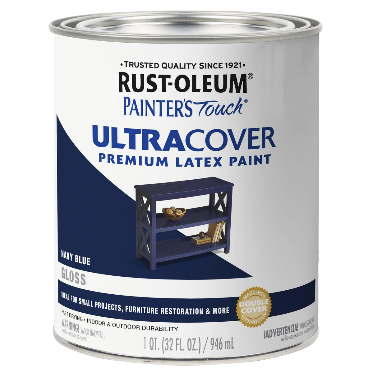Rust-Oleum Painter's Touch Latex Brush-On Paint, Flat Black