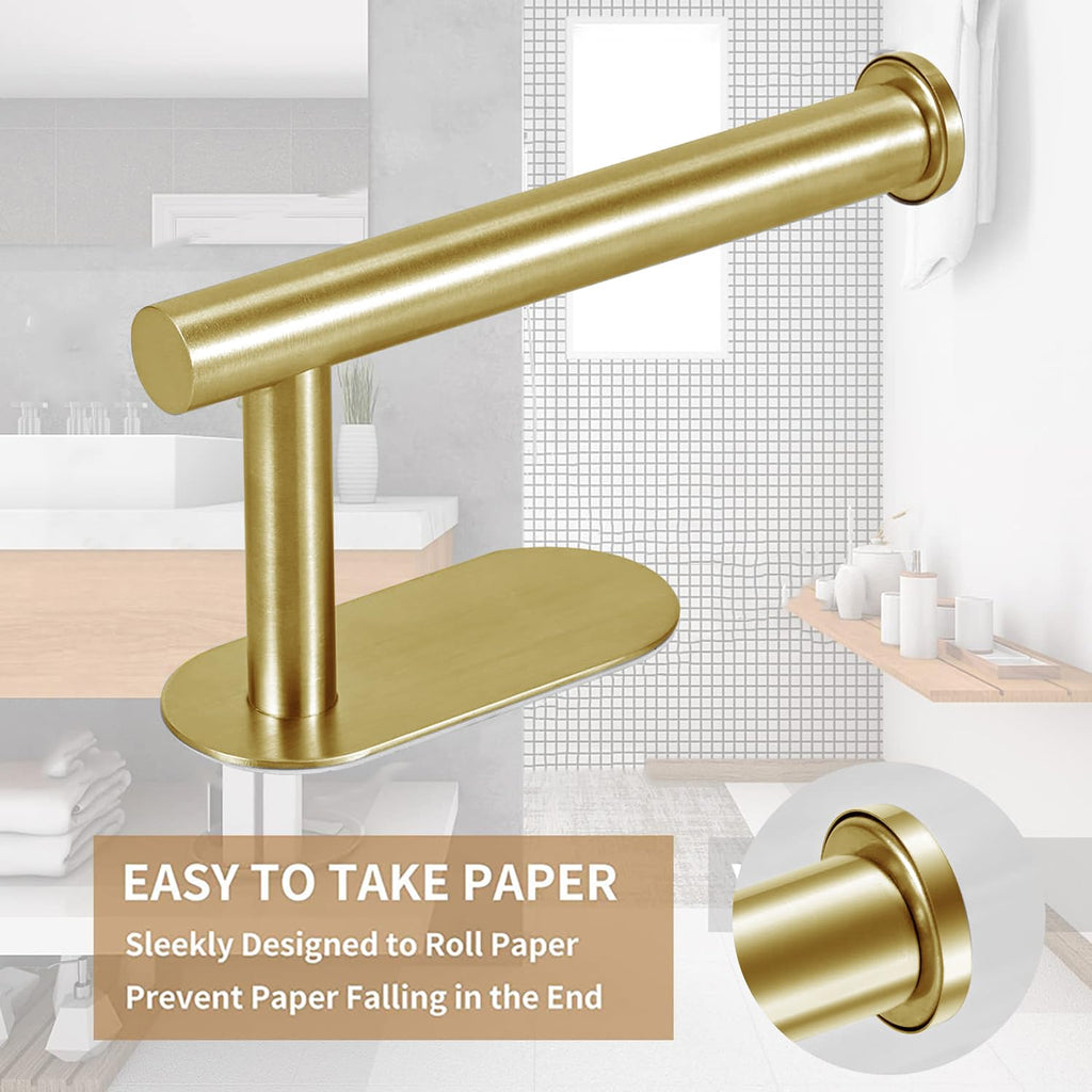 JOPOFI Toilet Paper Holder - Adhesive Toilet Paper Holder - Matte Black