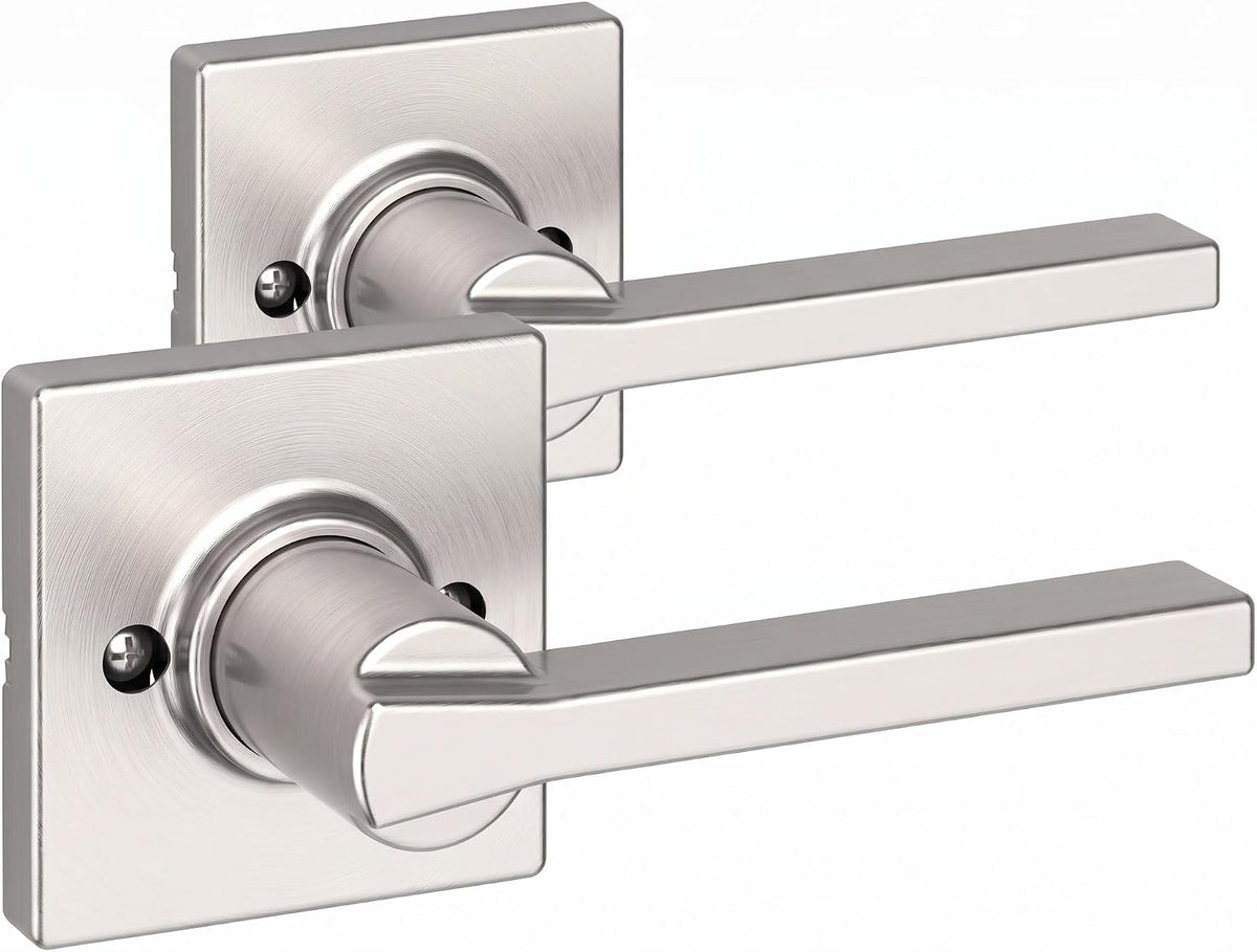 Kwikset Casey Privacy Door Lever with Lock, Matte Black
