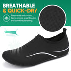 Water Shoes for Women Men Quick-Dry Beach Swim Socks with Non-Slip Sole