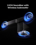 ULTIMEA 2.1ch Soundbar All-in-one, Built-in Subwoofer for TV