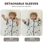 Baby Sleeping Bag with Feet, 2.0 Tog, Removable Sleeves 6-18 months
