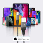iPhone Charger 3M, 3Pack 10FT Lightning Cable Long iPhone Charger Cable