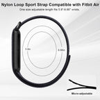 Compatible with Google Fitbit Air Strap Nylon Loop Sport Replacement Band