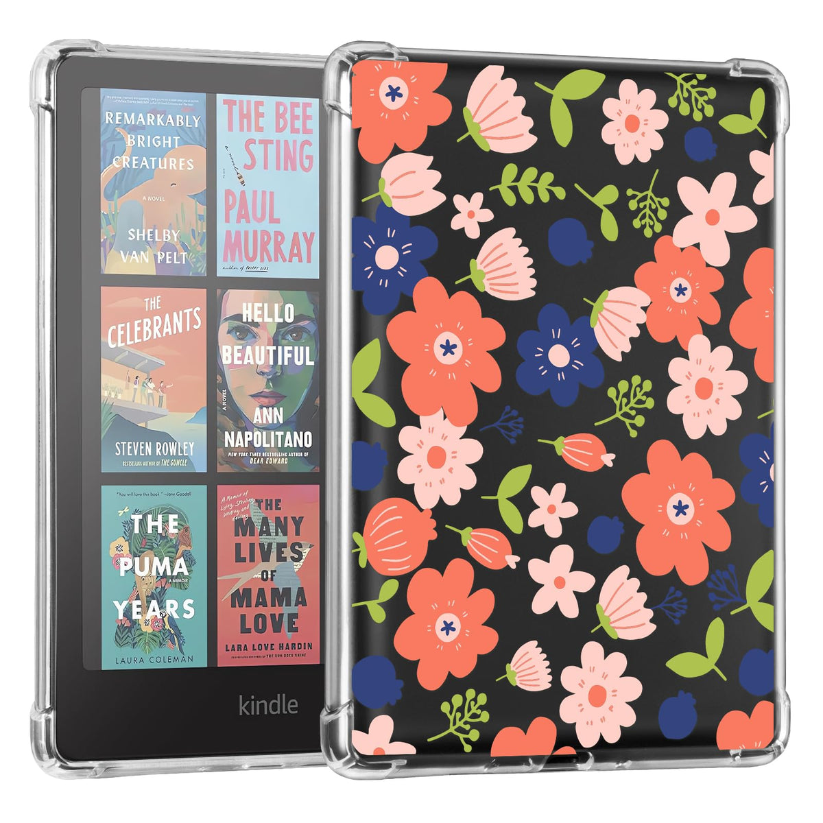 CoBak Clear Case for 6" Kindle 11th Generation 2024 and 2022 - Ultra-Slim Soft TPU Transparent Cover with Hand Strap, Lightweight & Durable Protection, Rose Gold