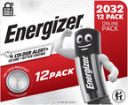 Energizer CR2032 Batteries (12 Pack) Lithium 3V Coins for Apple AirTag