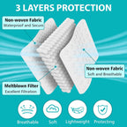 100 PCS Disposable Face Masks, Black Masks, 3 Ply Protection Disposable Face Masks