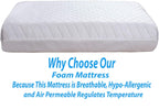 Toddler Cot Mattress 120 x 60 x 5 cm – Extra Thick Baby Mattress for Cot Beds – Quilted Polypropylene Cover – Firm Foam Support, Removable Cover – UK Made