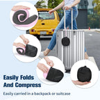 Cirorld Travel Pillow for Airplane, Neck Pillow for Travel, Memory Foam Travel Neck Pillow for Adults, Adjustable & Compact Flight Pillow, Ergonomic Neck Cushion, With Ear Plugs, Eye Mask, Carry Bag