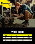 Men's Work Socks Heavy Duty Cushioned Crew Durable 10 Pairs