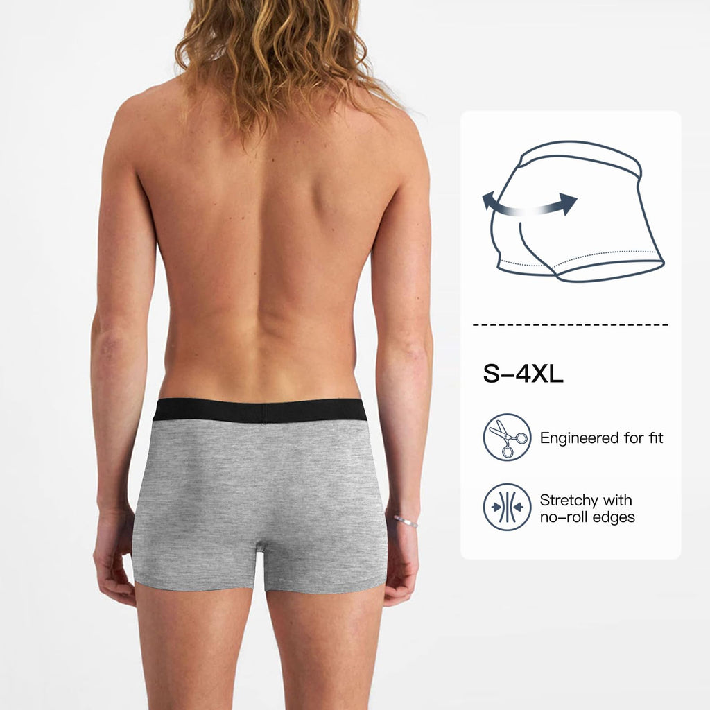 Fullluwaa Mens Boxers Cotton 10 Pack, No Scratch, Breathablee and Soft