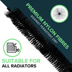 THE ORIGINAL Radiator Cleaner Brush 115cmI Long Radiator Brush for Cleaning