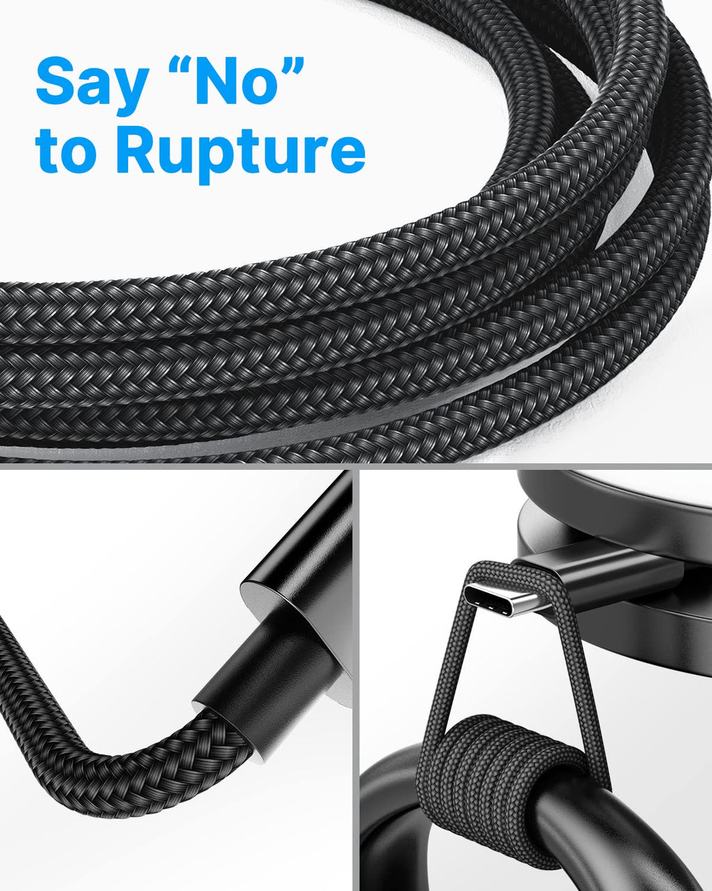 USB C Charger Cable 3M 2Pack Type C Charger Fast Charging 3A Lead Braided for Samsung Galaxy S23 S22 S21 S20 S10 S9 S8 A12 A13 A20e A21s A53 A70,Google Pixel 7 6,Huawei P30 P40,Sony Xperia,Switch,PS5
