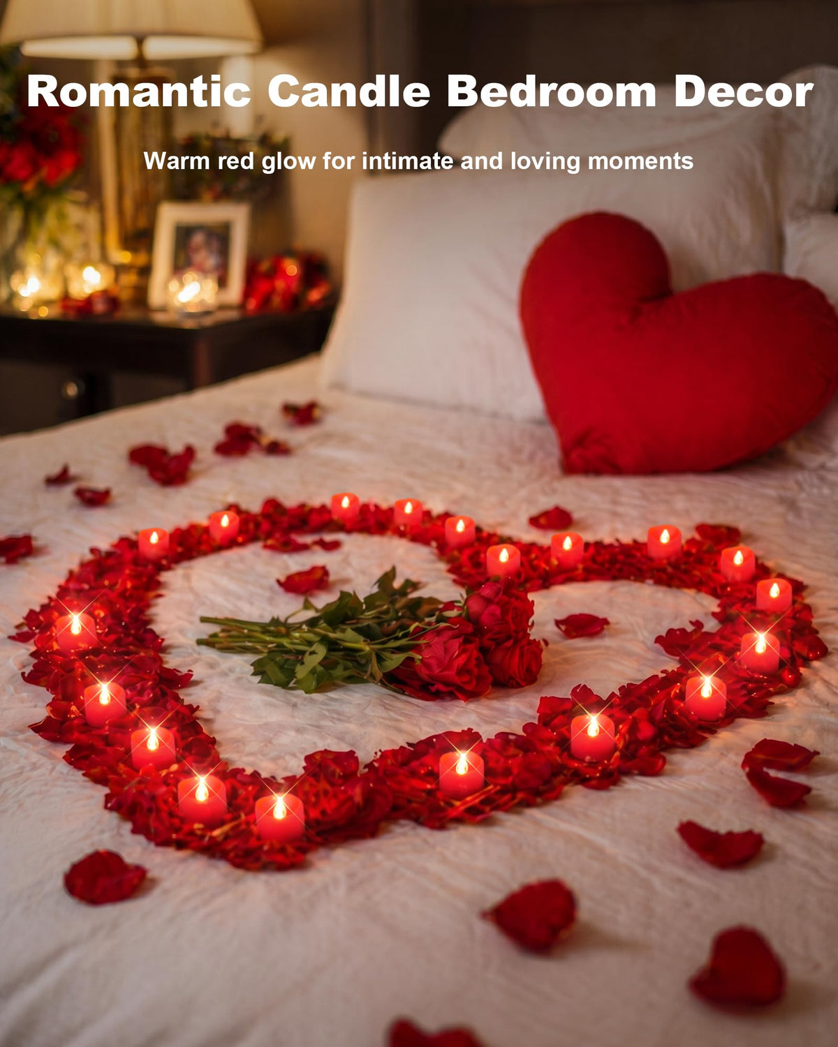 Homemory 24-Pack Flameless Tea Lights Candles Battery Operated, 200+ Hours