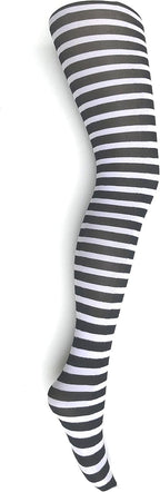 MYSASI Girls Striped Tights – Soft & Stretchy – Ages 6–14 – Perfect for School, Dance, Everyday Wear & Halloween - Kids Striped Machine washable tights - Halloween and party tights for kids