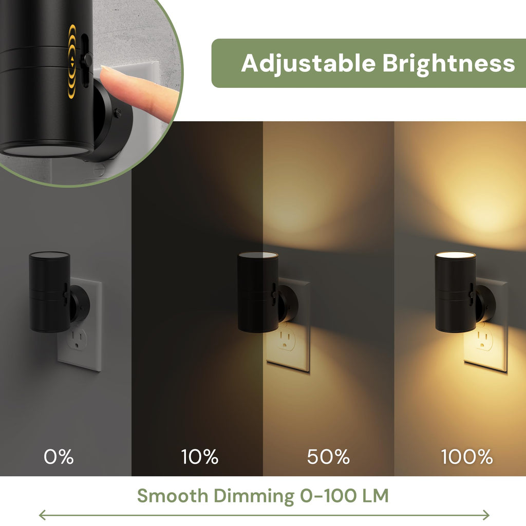 L LOHAS LED Night Light Plug in, Night Lights Plug into Wall, Soft White