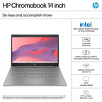HP Chromebook 14" | Intel N100 Processor | 4GB RAM | 128GB UFS