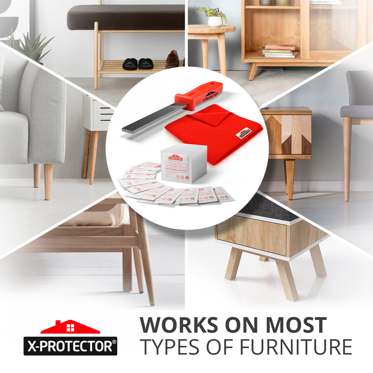 Felt Furniture Pads X-PROTECTOR 133 PCS Premium Furniture Pads - Felt Pads