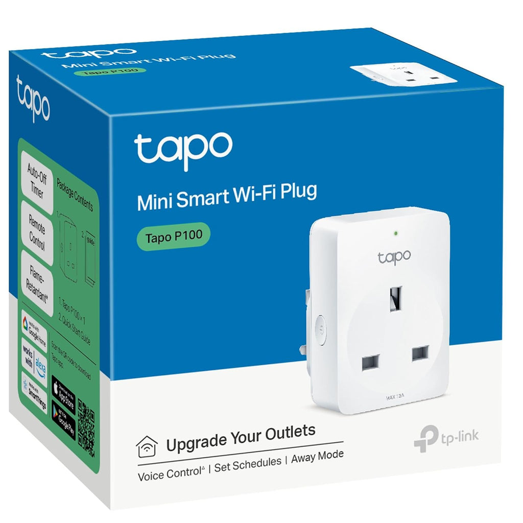 Tapo P100(1-pack) Smart Plug, Mini WiFi Plug Works with Alexa & Google