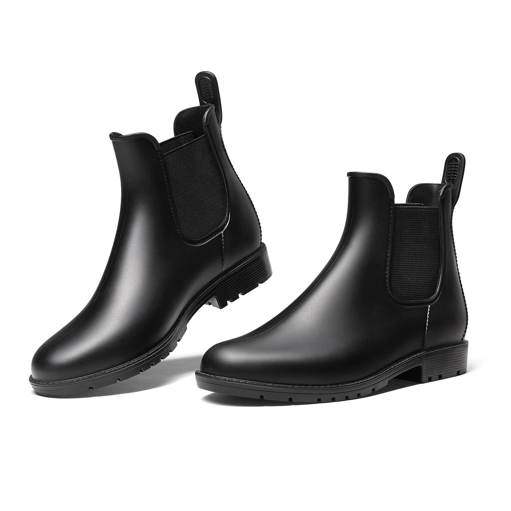 DREAM PAIRS Women's Ankle Wellies Chelsea Rain Boot