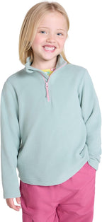 Mountain Warehouse Camber Kids Coral Fleece Top - Lightweight, Quick Drying, Breathable Sweatshirt for Outdoor Activities - Unisex, Suitable for Winter Layering