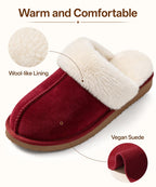 Litfun Women's Fluffy Memory Foam Slippers House Shoes Indoor