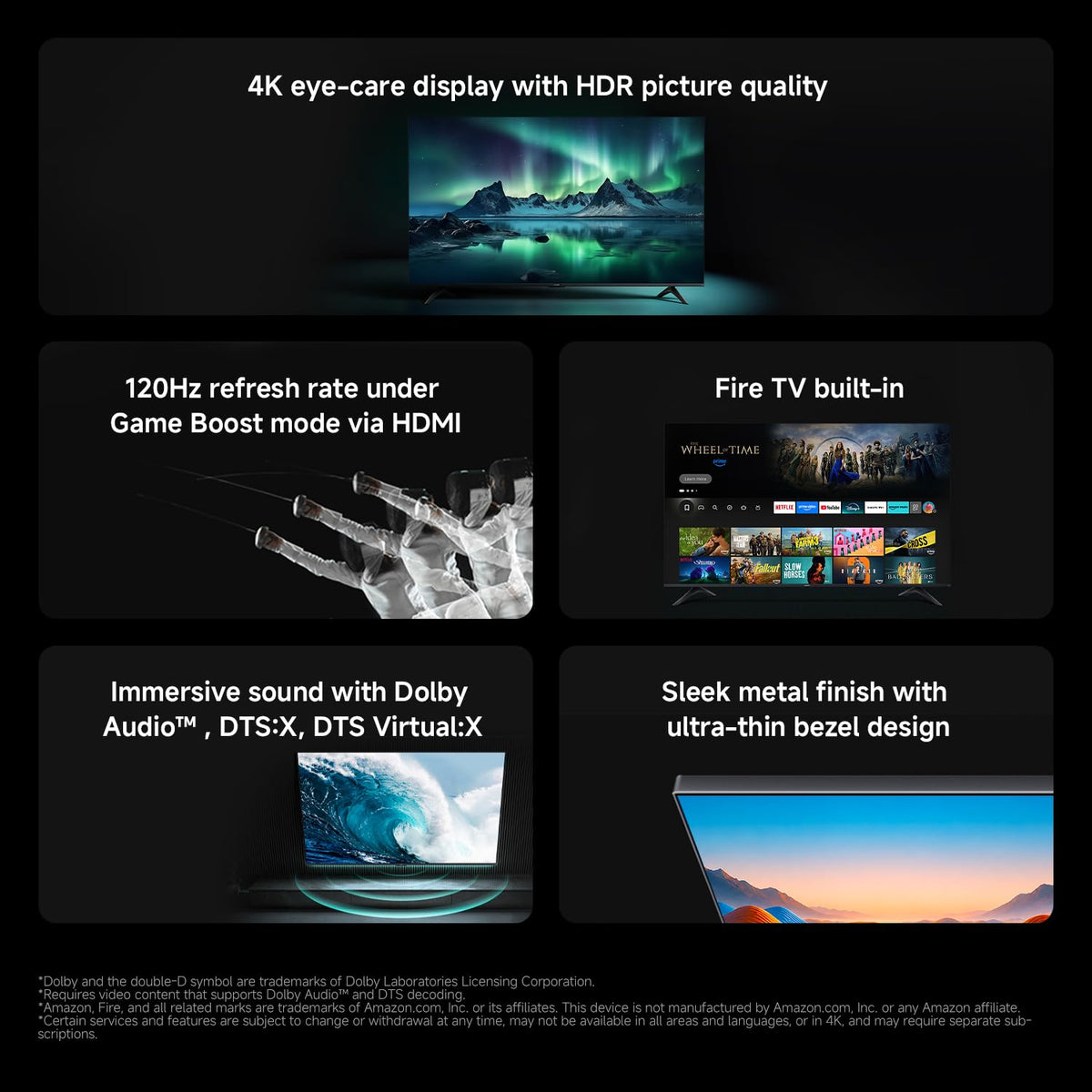 XIAOMI TV F 43 2026, 43 Inch (109 cm), 4K UHD, Smart TV, Fire TV, HDR10