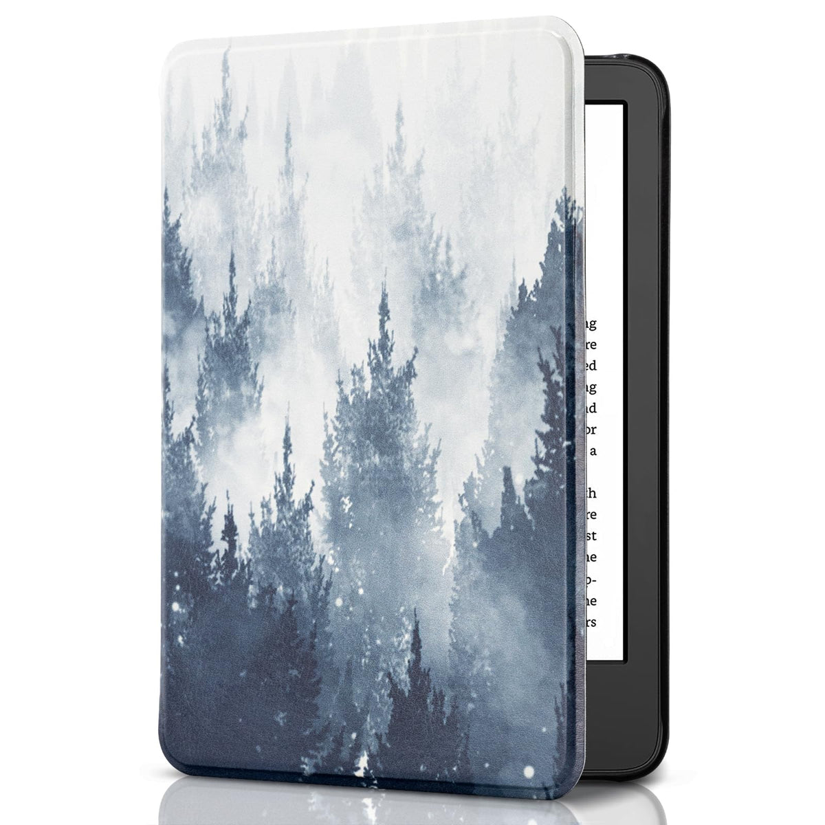 CoBak Case for 6" Kindle 11th Generation 2024 and 2022, Premium PU Leather Smart Cover with Auto Sleep/Wake for Kindle, Black