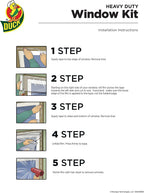Duck MAX Strength Window Insulation Kit, Winter Window Seal Kit Fits up to 10 Windows, Heavy Duty Shrink Film Cuts to Size for Easy Indoor Installation, Window Tape Included,62 In. x 420 In., Clear