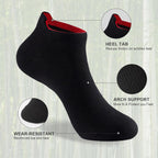 Niorasen Bamboo Trainer Socks for Men & Women, 6 Pairs, Low Cut