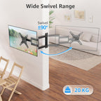 MOUNTUP 550 mm Long Arm TV Wall Bracket for 14–42 Inch TVs & Monitors