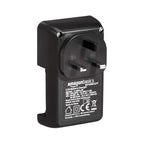 Amazon Basics Battery Charger for Rechargeable AA and AAA NiMh Batteries – UK Plug, 4-Bay, Black