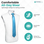 Trimming Shop 5cm Slim Skinny Solid Colour Necktie for Mens