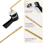 Hibbent Universal Metal Front Mount Toilet Handle Replacement Kit