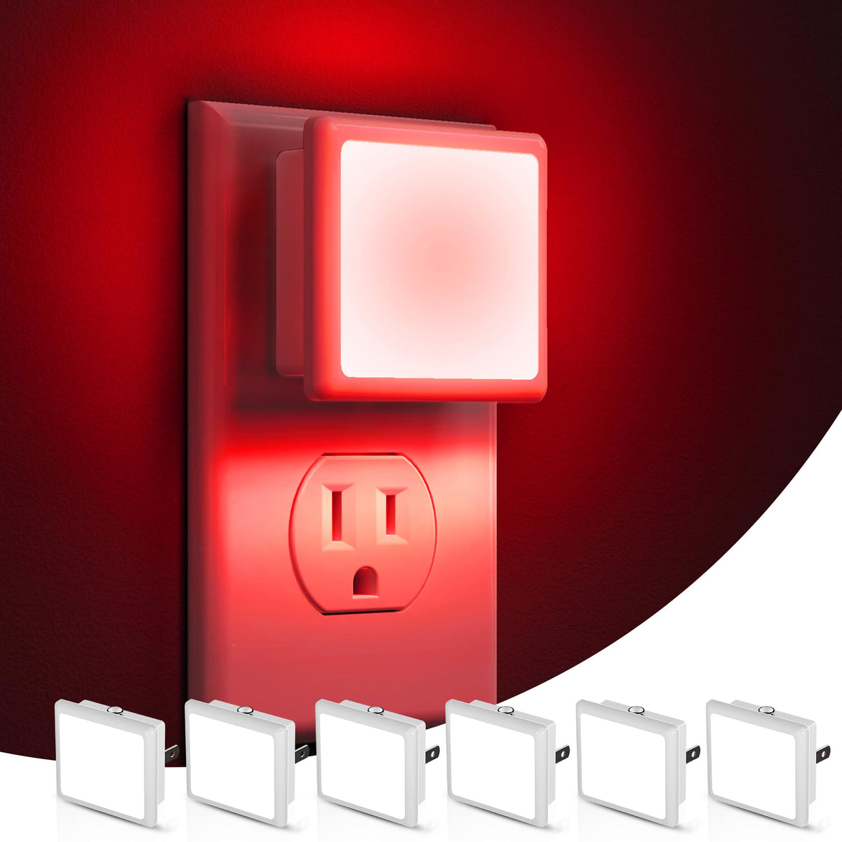 L LOHAS LED Night Lights Plug into Wall 2-Pack, 0.3W Plug in Night Light