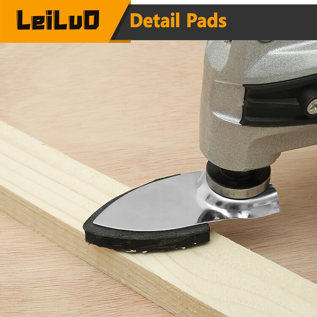 LEILUO 32Pcs Oscillating Tool Blades Wood Metal Multitool Blades Set