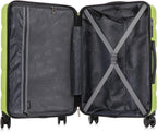 ATX Luggage Extra Large Suitcase Super Lightweight Durable ABS Hard Shell Suitcase with 4 Wheels and Built-in TSA Lock (Black, 32 Inches,132 Liter)