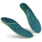Plantar Fasciitis Arch Support Orthopedic Insoles Relieve Flat Feet Heel Pain Shock Absorption Comfortable Inserts(Size:UK-7,Length:10.25",Green)